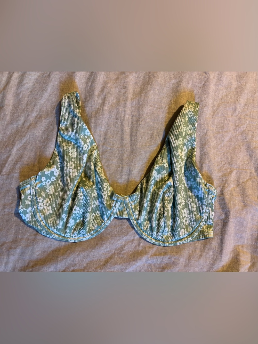 Hollister Green Floral  Bikini
